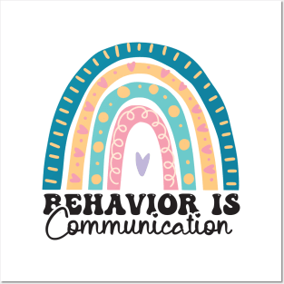 Behavior Is Communication SPED Teacher Gift, BCBA , autism , school psychology ,Special Ed Teacher Posters and Art